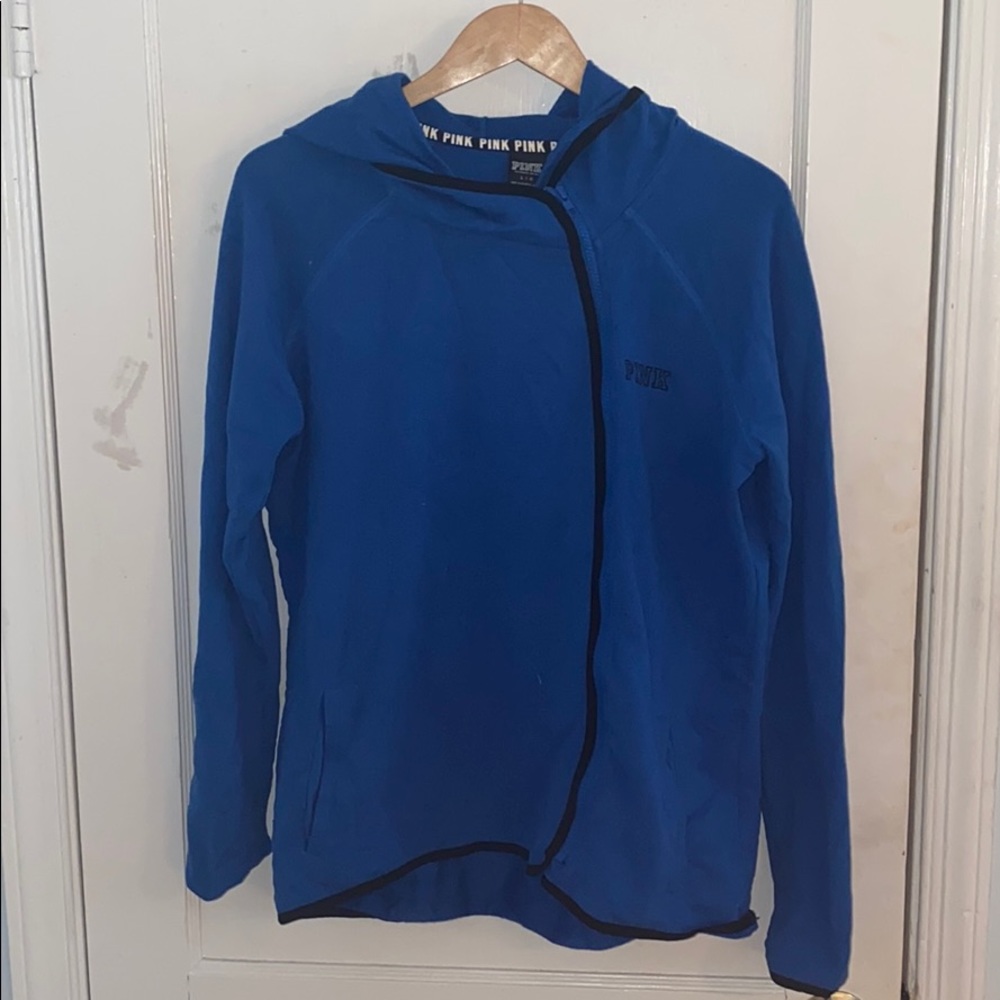 VS Pink Royal Blue Zip Up Jacket
